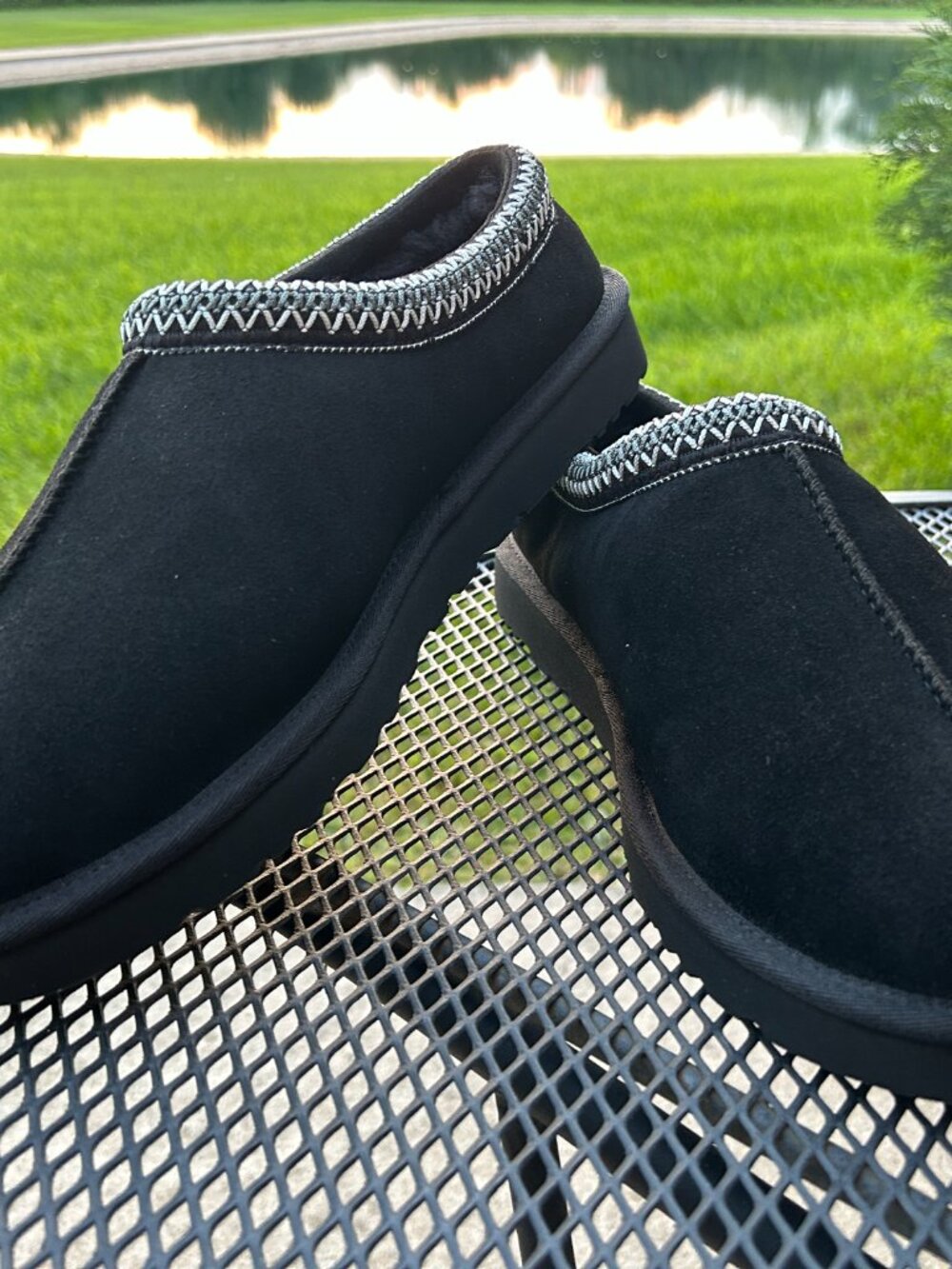 UGG Men's Tasman II Slippers in Black - Brand new with Box Size 12